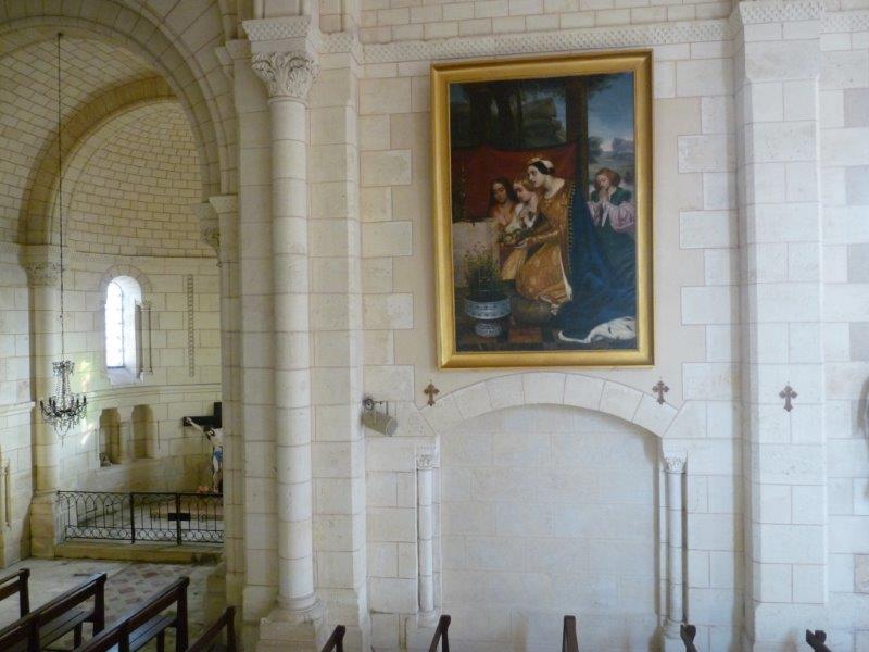 L’inauguration du tableau de Léontine Tacussel et du Christ en Croix